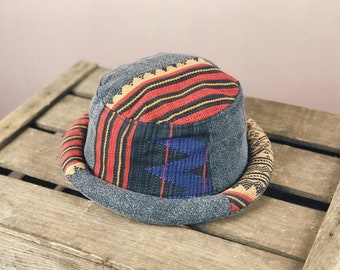 Artisan-Made Bucket Hat with Ethnic Design