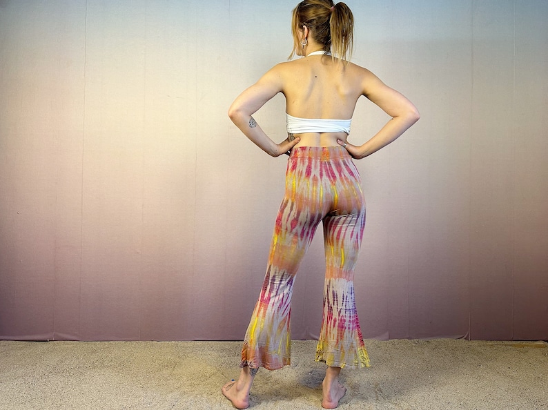 Flared Pants, Leggings, Tie Dye , Bellbottom, Unisex, YOGA, Festival, Ecstatic Dance image 8