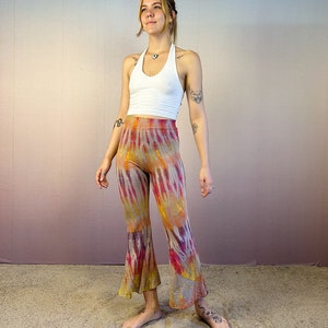 Schlaghose, Leggings mit Schlag, Batik, Yoga, Festival, Ecstatic Dance Bild 7