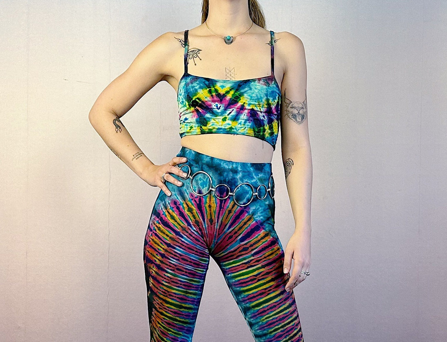 Tie dye yoga best sale top