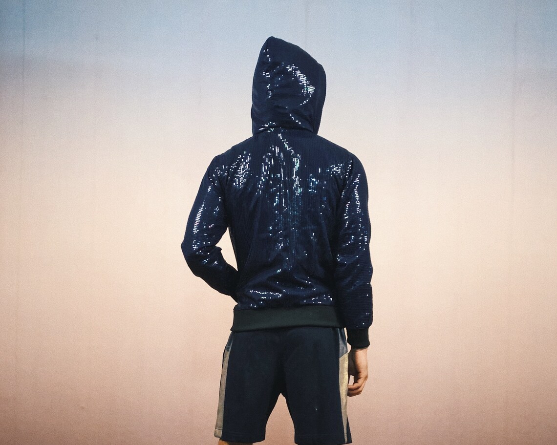 Glitter Party Jacket Festival Rave Reflecting unisex Etsy