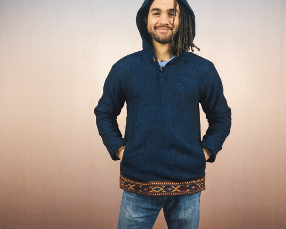 Woolen Hooded Sweater for Cold Days 
