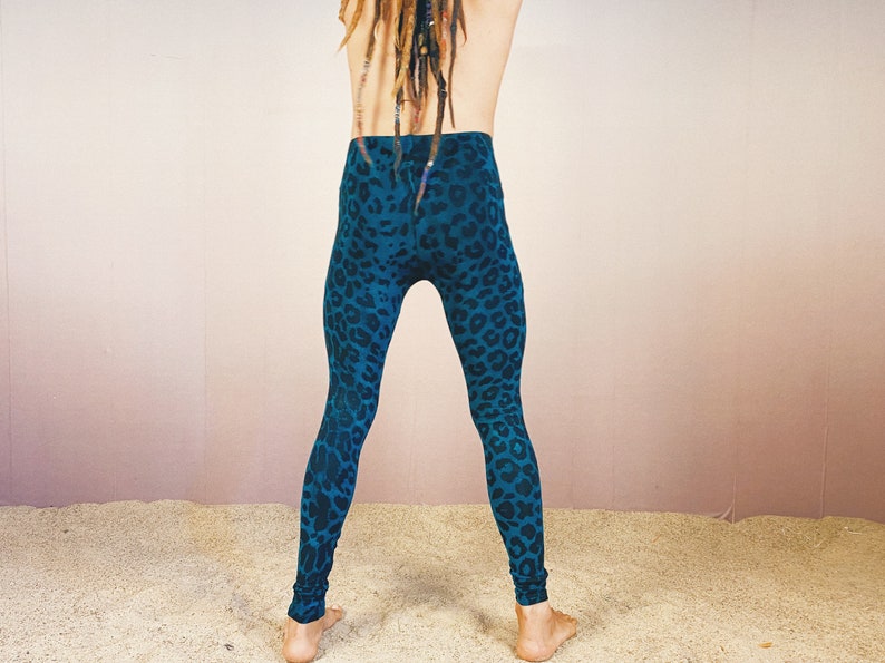 Leggings, Unisex, Yoga, Goa, Leopard, Animal Print, Ecstatic Dance, Festival, Boom, Boho, unique Bild 8