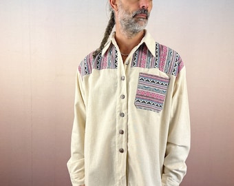 Embroidered Shirt - aztek, ethnic, ethno, boho, unisex, one Size