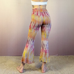 Flared Pants, Leggings, Tie Dye , Bellbottom, Unisex, YOGA, Festival, Ecstatic Dance image 2