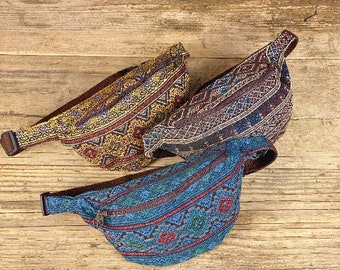 Hip Bag, Bauchtasche, Party, Ethno, Gürteltasche, Boho Woven Cotton Hipbag