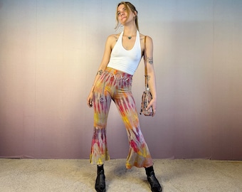 Flared Pants, Leggings, Tie Dye , Bellbottom, Unisex, YOGA, Festival, Ecstatic Dance