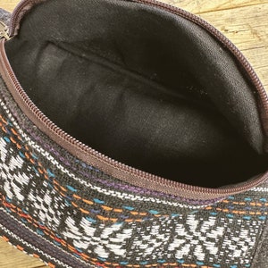 Bauchtasche aus Boho gewebte Baumwolle für Damen & Herren bunt festival Gürteltasche Hüfttasche Brusttasche Umhängetasche Bild 4