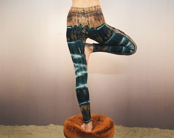 Batik Leggings for Yoga, Ecstatic Dance, Festival, Boom, Burning Man, Boho, soft and comfy fabric