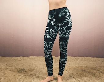 Batik Leggings for Yoga, Ecstatic Dance, Festival, Boom, Burning Man, Boho, soft and comfy