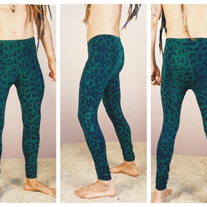 Leggings, Unisex, Yoga, Goa, Leopard, Animal Print, Ecstatic Dance, Festival, Boom, Boho, unique Bild 5