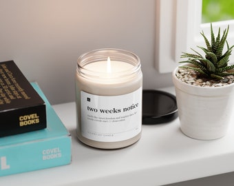 Two Weeks Notice // Clean Cotton Scented Soy Candle, 9oz