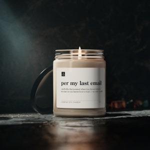 Per My Last Email // Sea Salt Orchid Scented Soy Candle, 9oz image 1