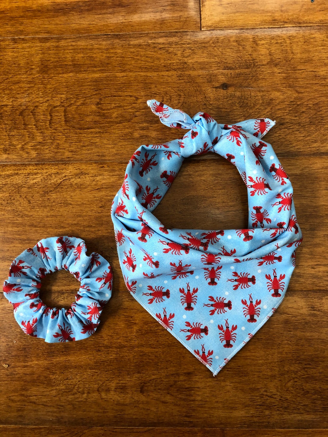 Lobster Tie on Dog Bandana Etsy