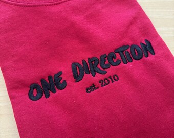 ワン・ダイレクション 刺繍スウェットシャツ：ユニセックス 1D ファン