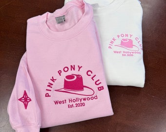 Pink Pony Club Embroidered Sweatshirt Chappells Inspired UK
