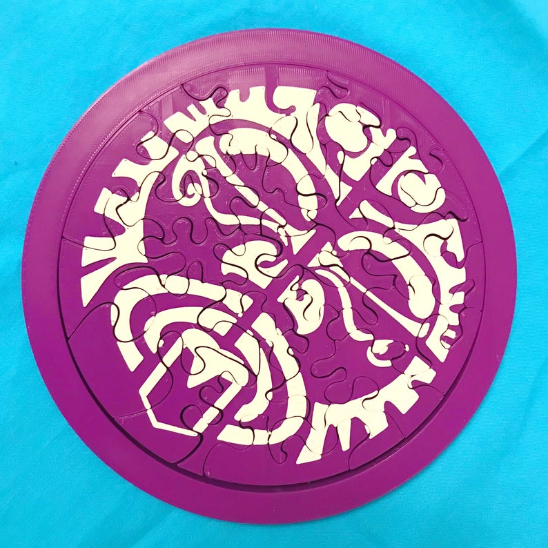 Survivor Inspired Circle Puzzle Reality TV Replica as Seen on Etsy