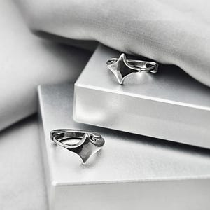 Tiny North Star Huggie Hoop Earrings Minimalist Star Cartilage Hoop Earrings Celestial Jewelry Gift Helix Daith Tragus Hoop Nose Ring Hoop