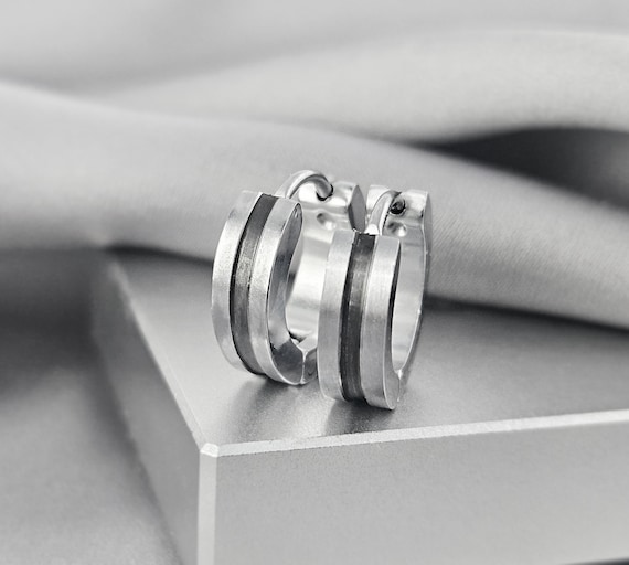 Pair Of 925 Sterling Silver Gold PVD Plain Braided Double Hoop Minimal Hoop Earrings Pair Of 925 Sterling Silver Gold PVD Plain Braided Double Hoop Minimal Hoop Earrings