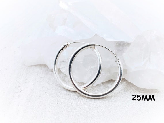 Medium Silver Hoop Earrings | Gap