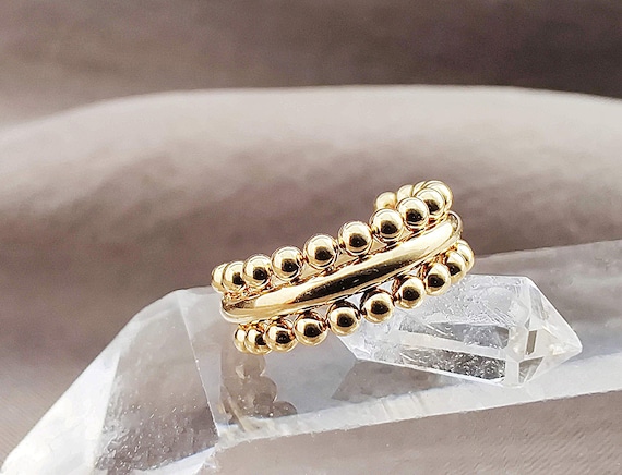 Pair of 316L Surgical Steel Gold PVD Beaded Boho Black Agate Stud Earrings Pair of 316L Surgical Steel Gold PVD Beaded Boho Black Agate Stud Earrings