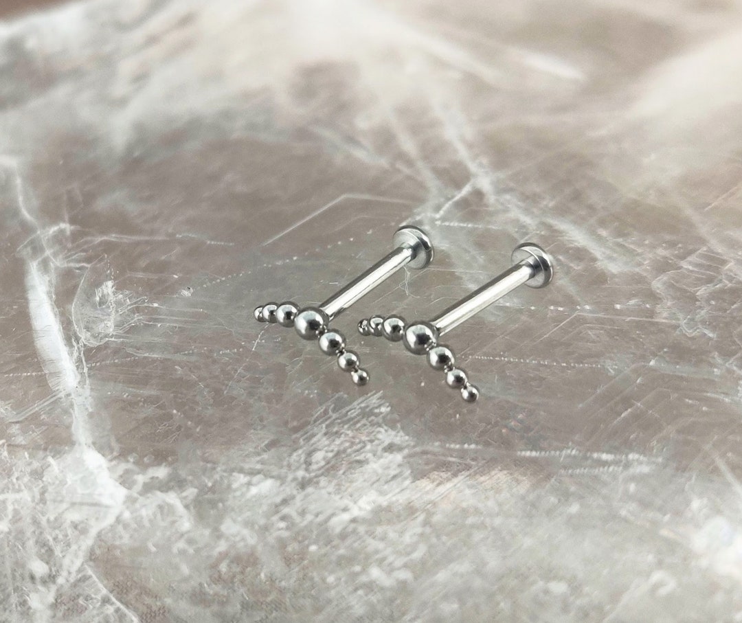 ピアス Bead Stud Earrings #7121 1/10 CT. T.W. Composite Cushion Diamond Stud Earrings in 10K