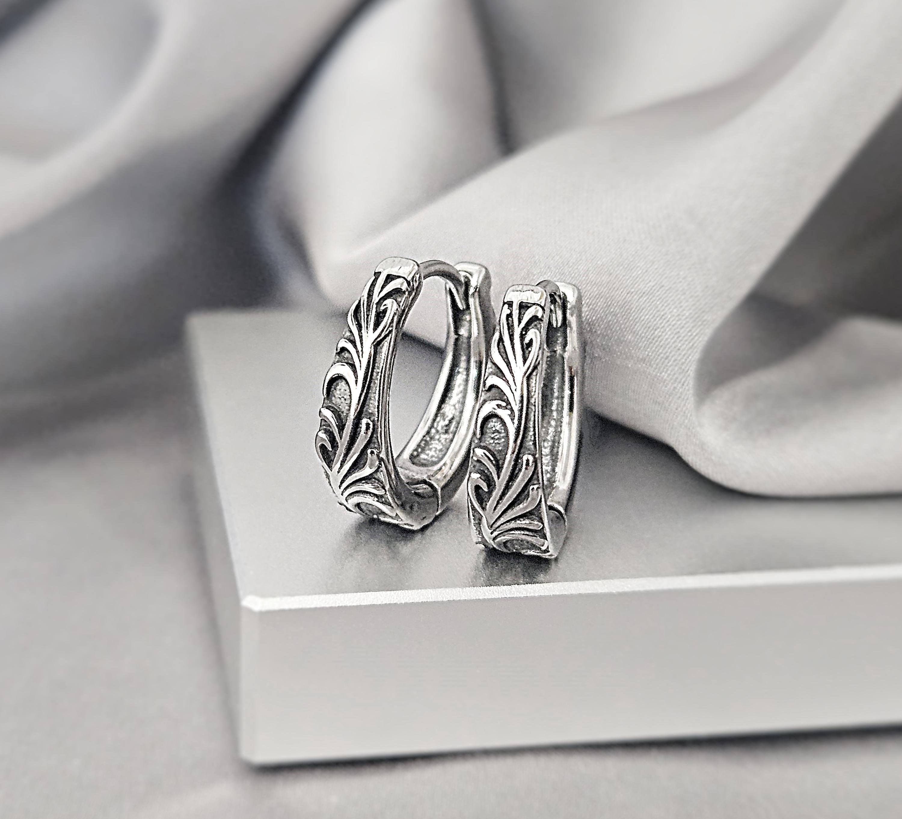 Vintage Silver Hoops - Etsy