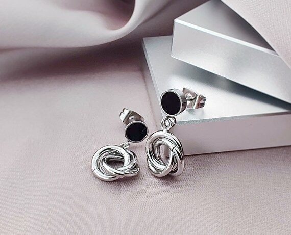 Love knot drop earrings shop