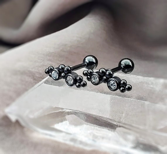 Surgical steel clearance cartilage earrings 16g
