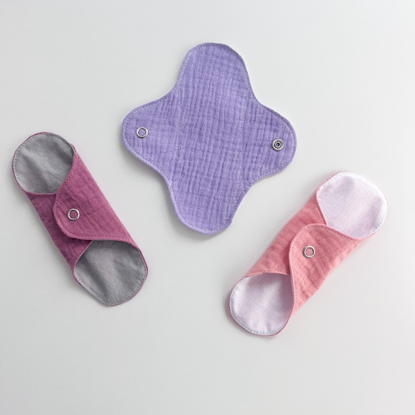 Reusable cloth panty liner, soft and leakproof cotton flannel panty liners, organic daily panty liners, light flow pads, pantyliner set