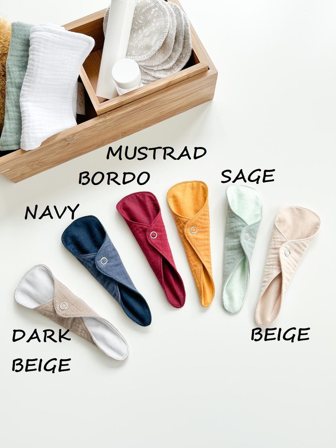 Thong Panty Liner, Set of Liners, Reusable Washable Menstrual Back Up