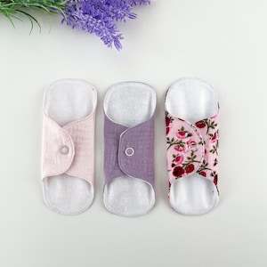 White Reusable Cloth Panty Liners - Super Soft and Light 100