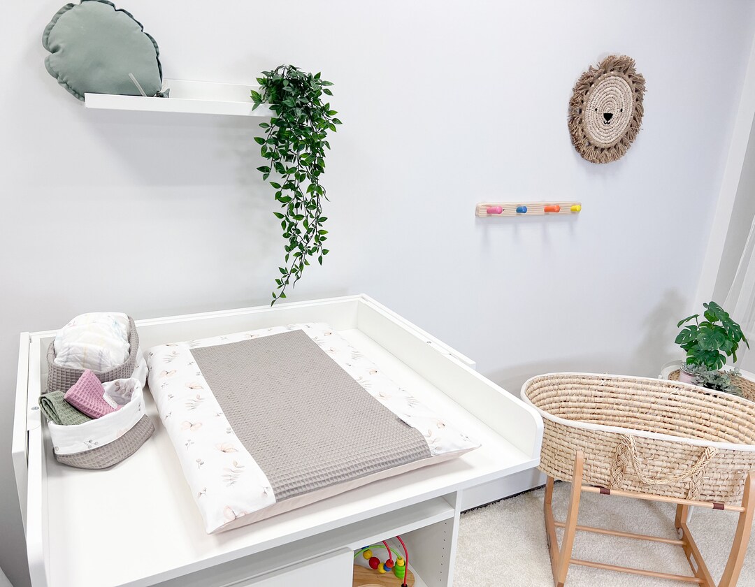Baby Changing Table Top, Changing Mat in Fabric, Baskets for Nursing, Changing Nursery, Baby