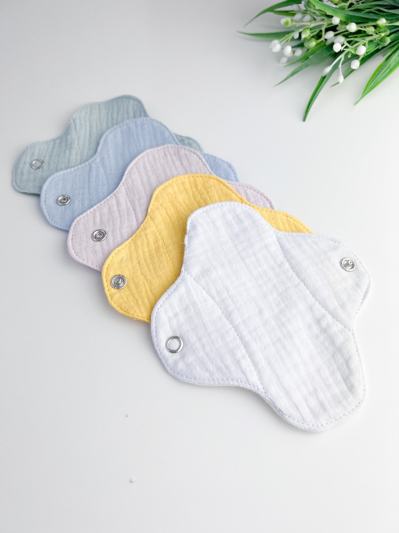 Reusable panty liners, slipeinlagen, slipeinlagen waschbar, cloth pantyliners, cloth pads, cloth liners, washable sanitary pads light flow Set 3