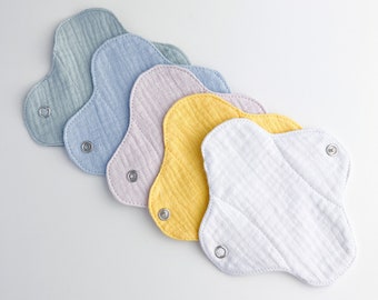 Extra Thin daily pantyliner, Reusable Leakproof Washable sanitary pads, Cup backup light flow pads, pantyliner set Cloth pad Organic Flannel