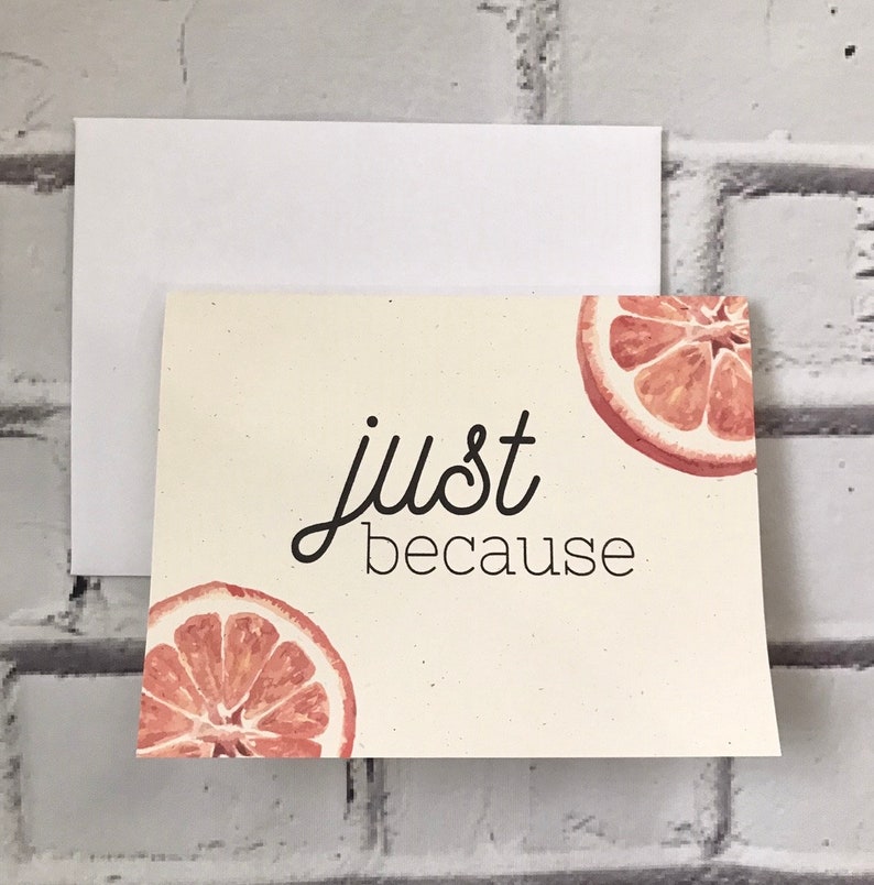 Bundle of Just Because Cards Etsy