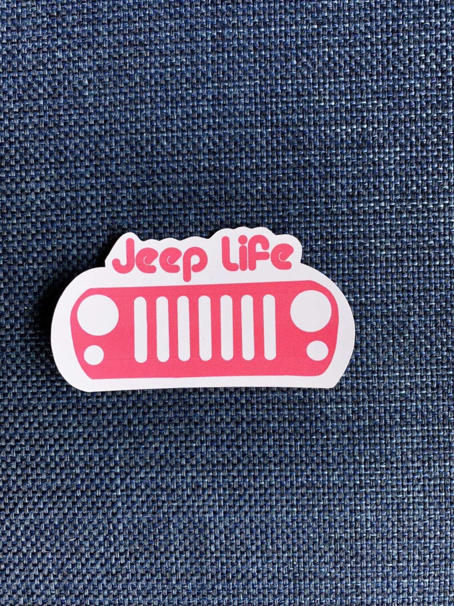 Pink Jeep Life Sticker | Etsy