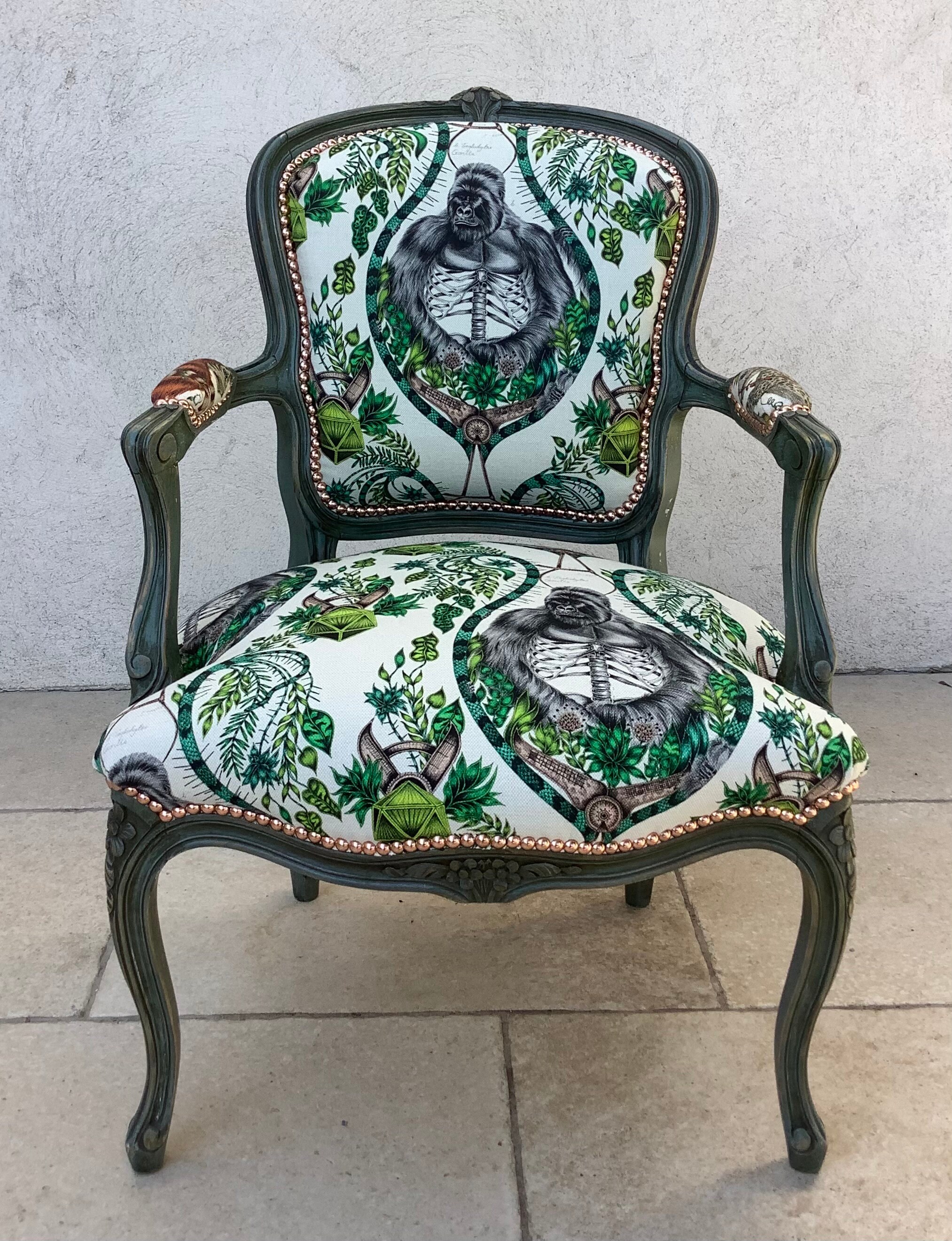 Fauteuil Médaillon Style Louis Xv