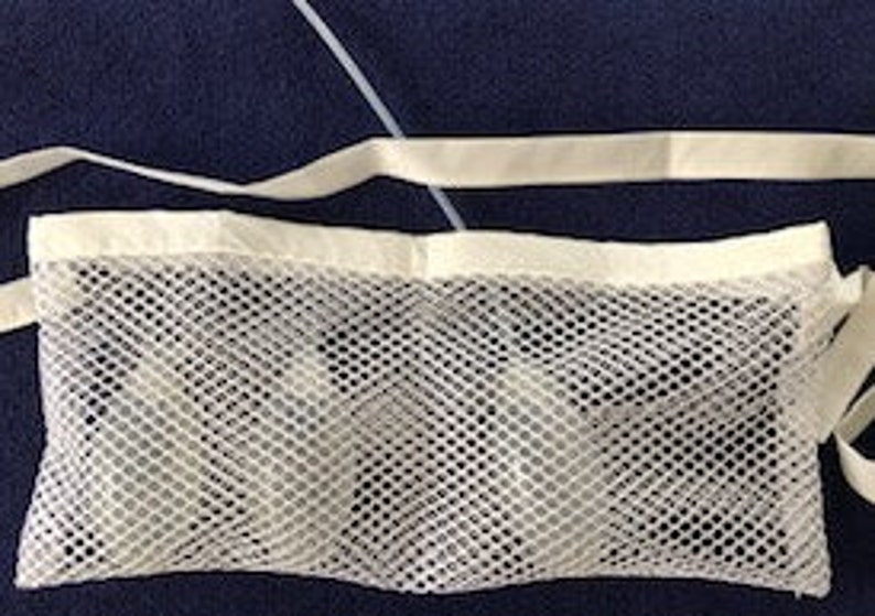 White Mesh shower surgical drain holder Mastectomy breast Etsy