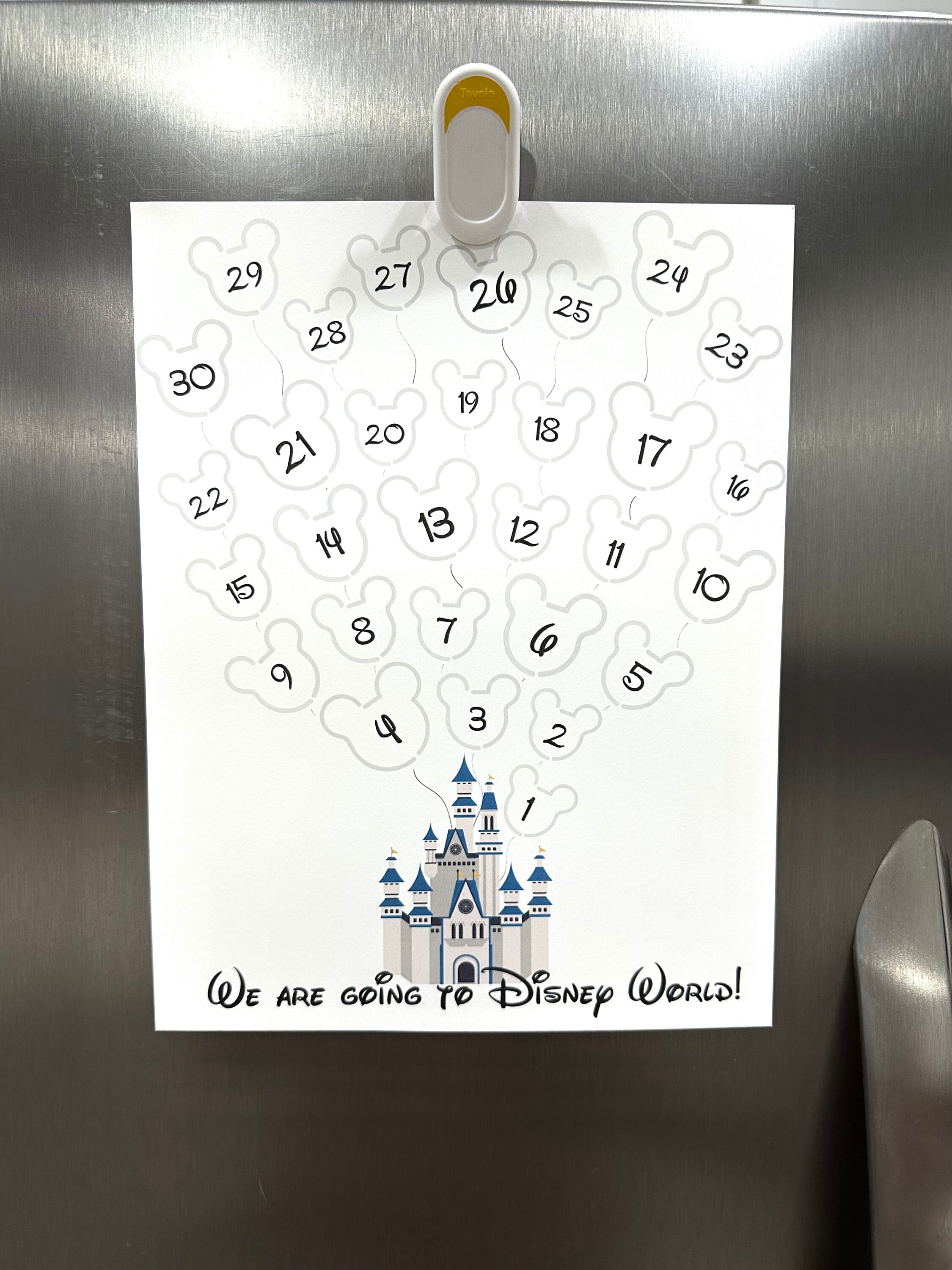WDW Countdown, 30 Day WDW Countdown, Mickey and Minnie Countdown, WDW ...