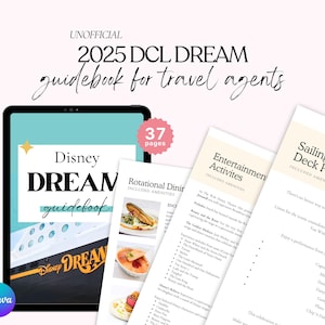 Dream Cruise Guidebook, DCL Guidebook, DCL Travel Agent Guidebook, Cruise Guidebook, Travel Agent Cruise Guidebook, Travel Agent