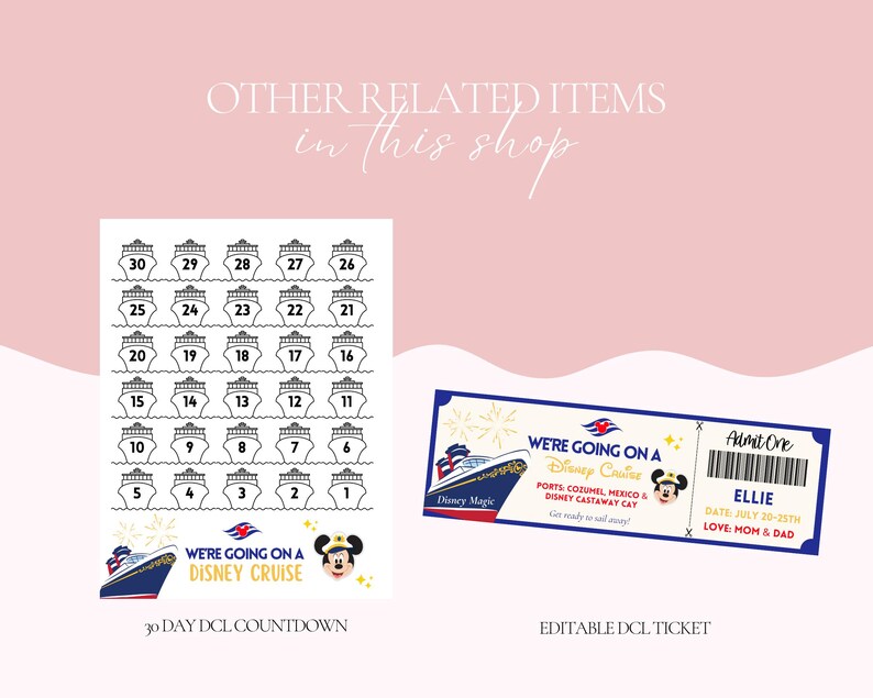 DCL Printable Ticket, Pirate Ticket, Editable Ticket, Cruise Ticket ...