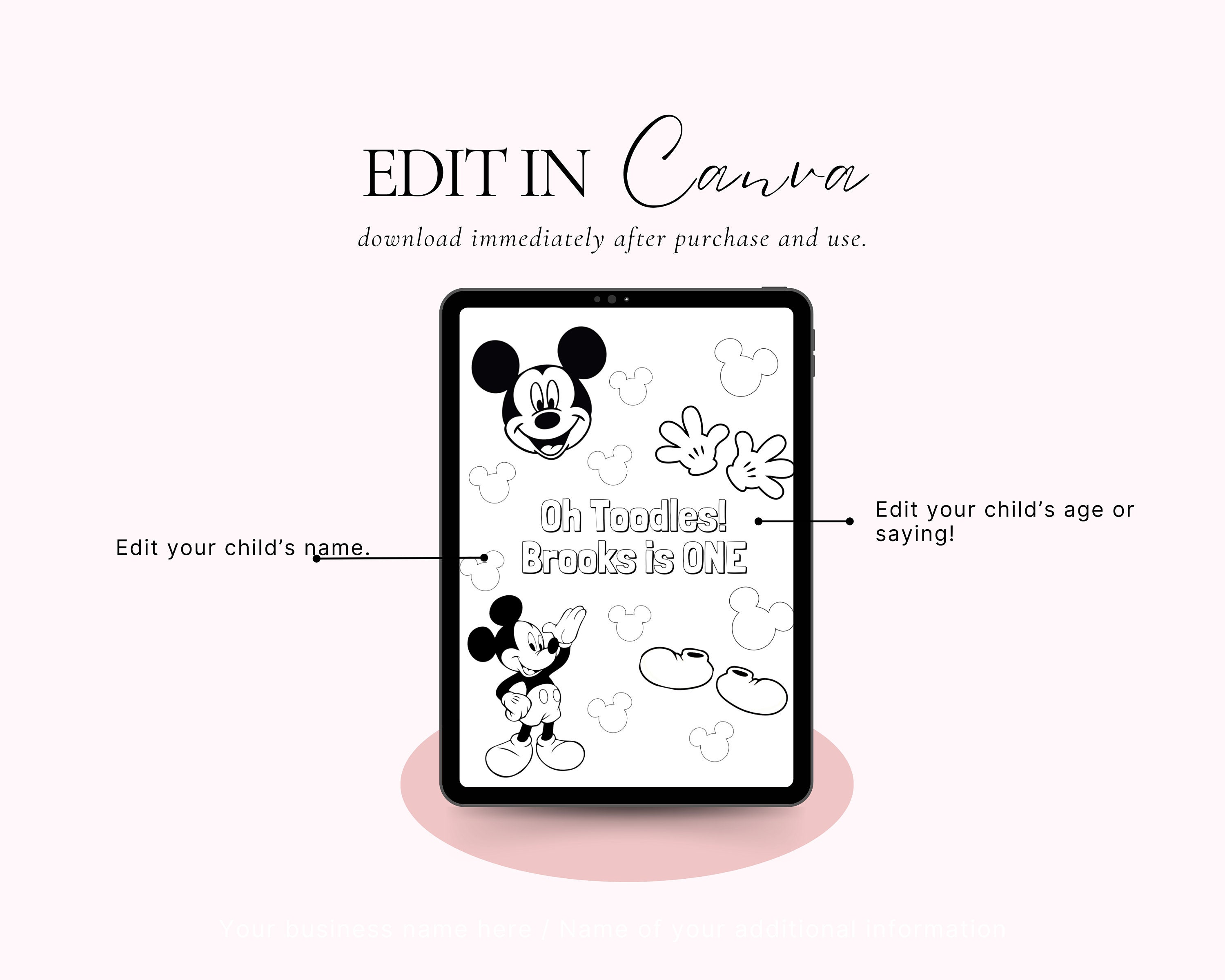 Mickey Birthday, Mickey Coloring Page, First Birthday Coloring Page ...
