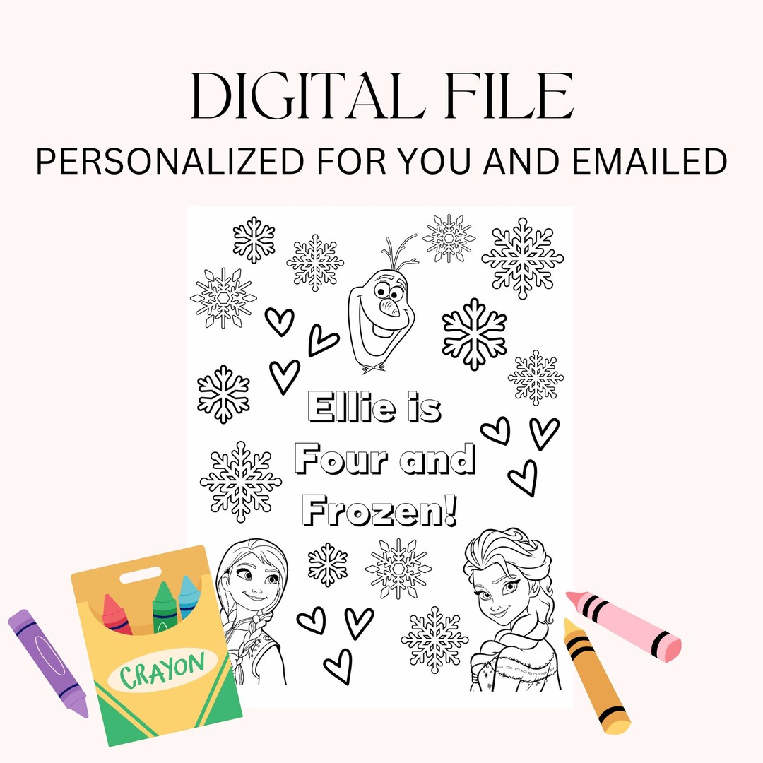 Frozen Coloring Page Frozen Birthday Frozen Coloring Activity