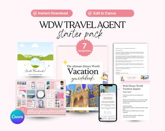 WDW Resebyrå Startpaket, Resebyrå Startpaket, WDW Resebyrå, Resebyråpaket, Resebyråguider, Resebyrå Canva Temp