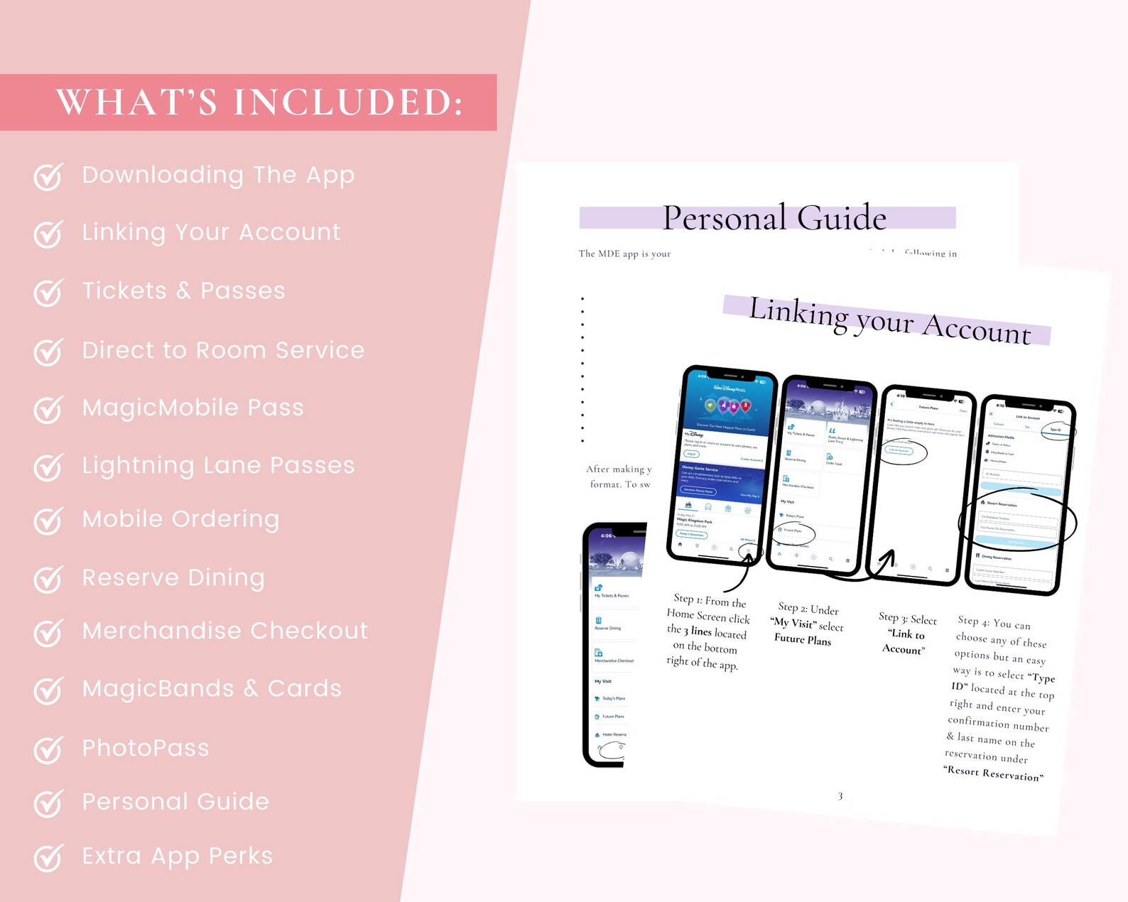 WDW MDE App Guidebook for Travel Agents: Canva Template (digital ...