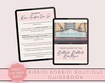 Bibbidi Bobbidi Boutique Guidebook, Princess Makeover Planner, Travel Agent Guidebook, Travel Agent Template, WDW Travel Agent Guidebook