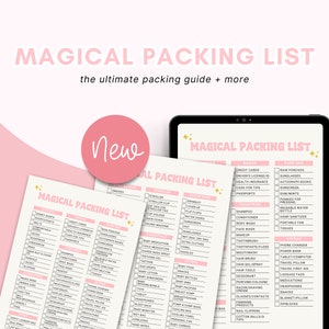 WDW Magical Vacation Packing List: Travel Checklist (Digital Download)