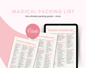 WDW Magical Vacation Packing List: Travel Checklist (Digital Download)
