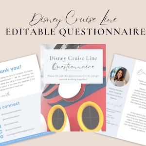 DCL Cruise Line Travel Questionnaire, DCL Travel Agent Questionnaire, Cruise Template, Travel Agent Cruise Template, Travel Agent